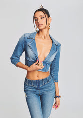 Maxine Denim Top