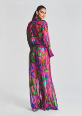 Zeca Silk Chiffon Pant