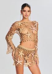 Pasha Open Crochet Top