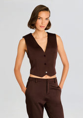 Edwina Heavy Satin Vest