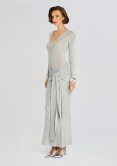 Ashera Metallic Knit Dress