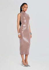 Dove Sequin Knit Dress