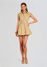 Audley Trench Mini Dress