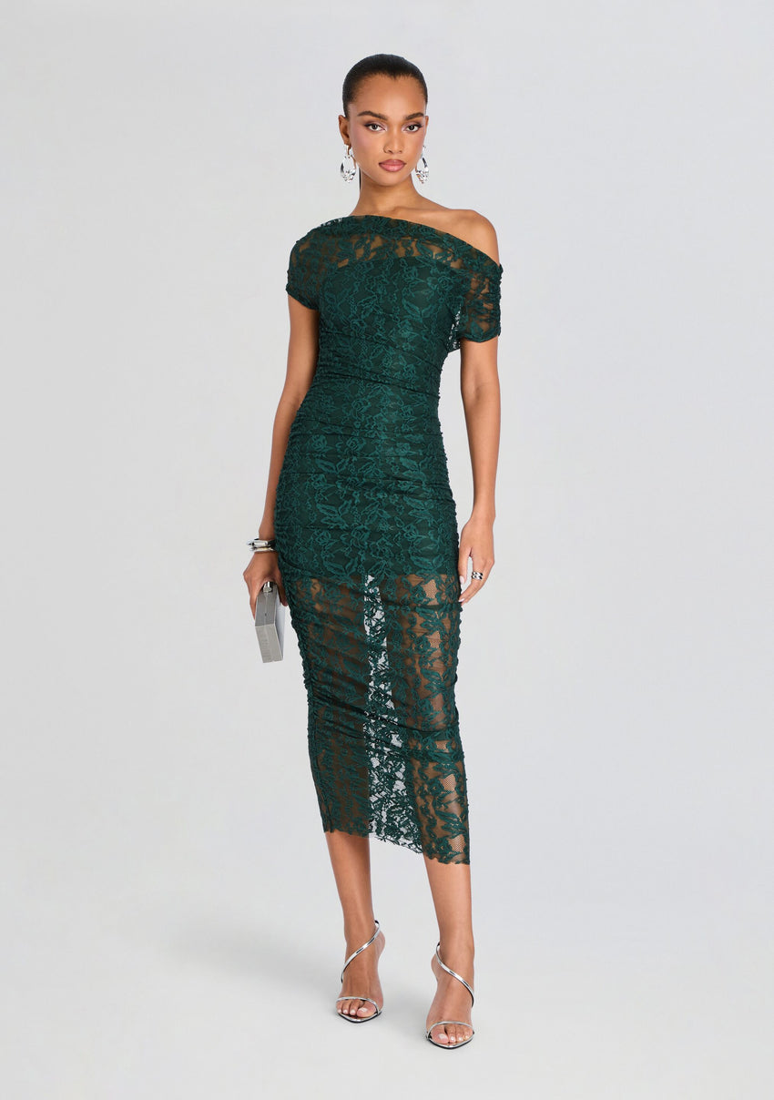 Noel Lace Midi Dress