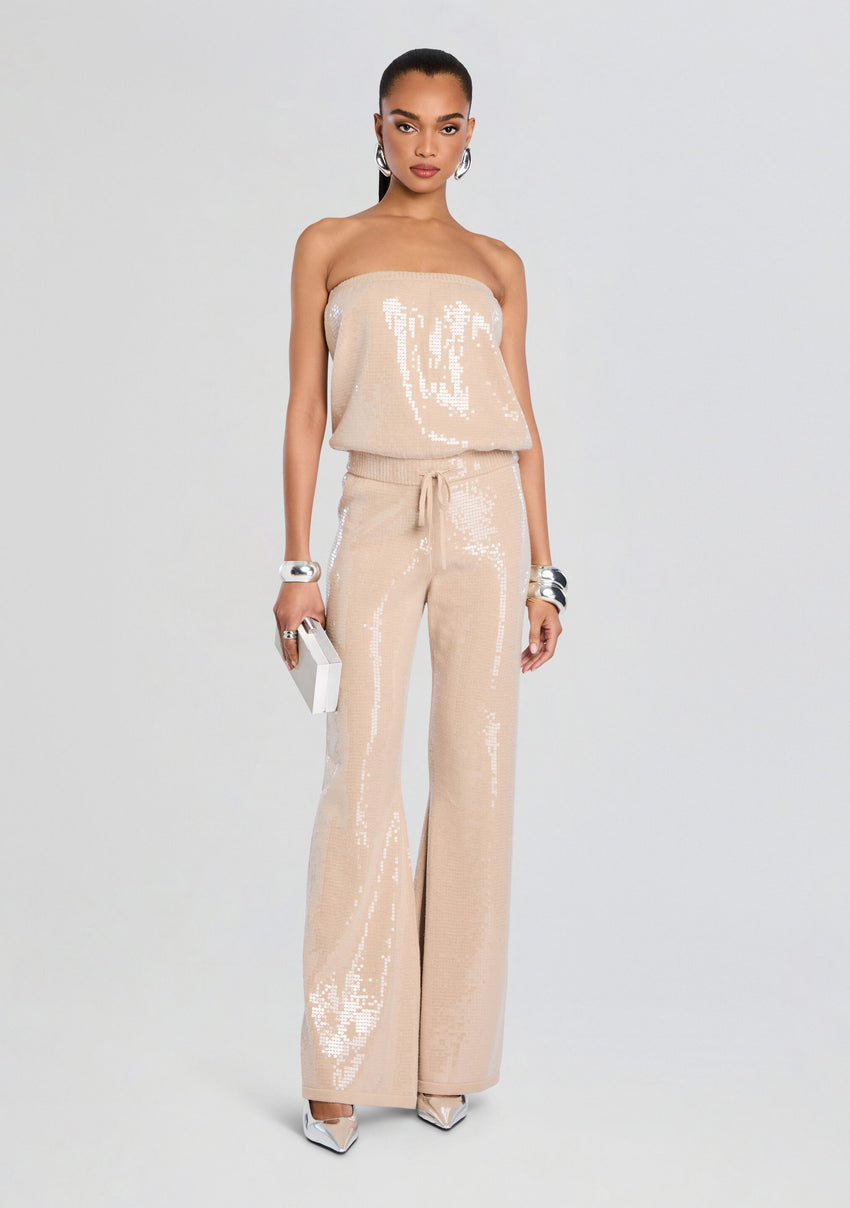 Allie Sequin Knit Jumpsuit